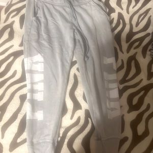 pink victoria secret cuffed sweats